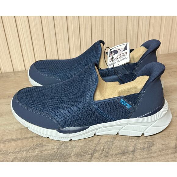 Skechers Men’s Equalizer Swift Fit Slip-On Sneakers Size 9 Navy - Picture 2 of 11